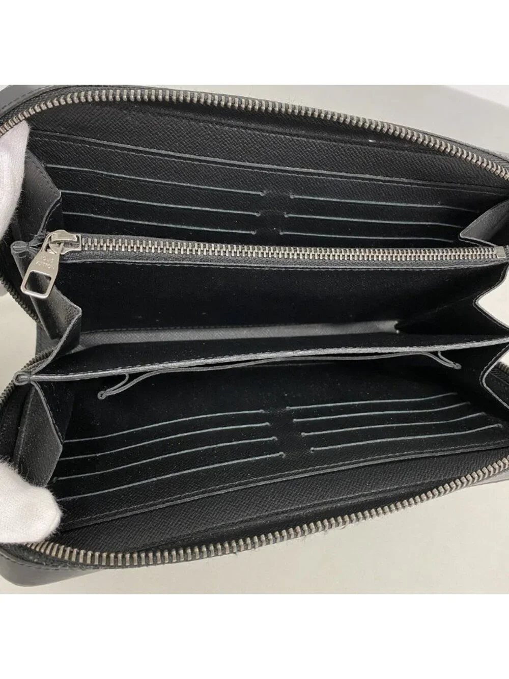 Louis Vuitton Wallet Monogram Eclipse Zippy XL Black